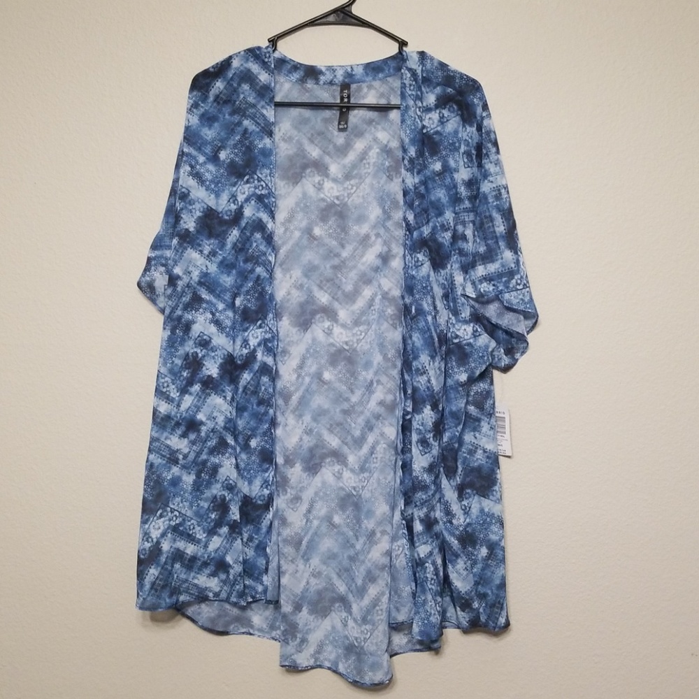 Nwt Torrid Chevron Swimsuit Kimono Cover 10 12